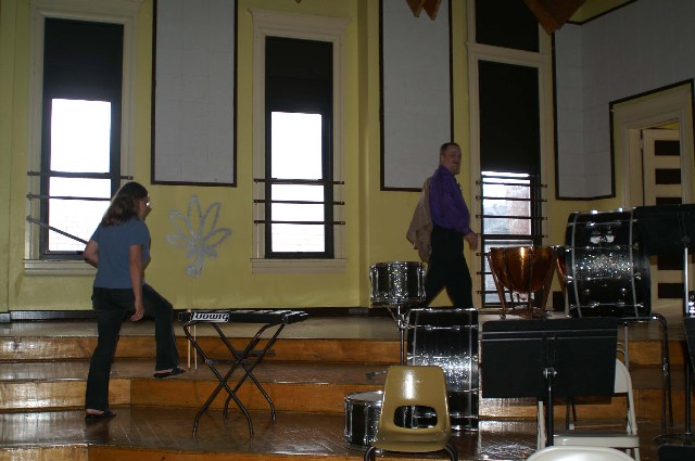 Middle school music room.