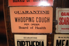 Quarantine signs