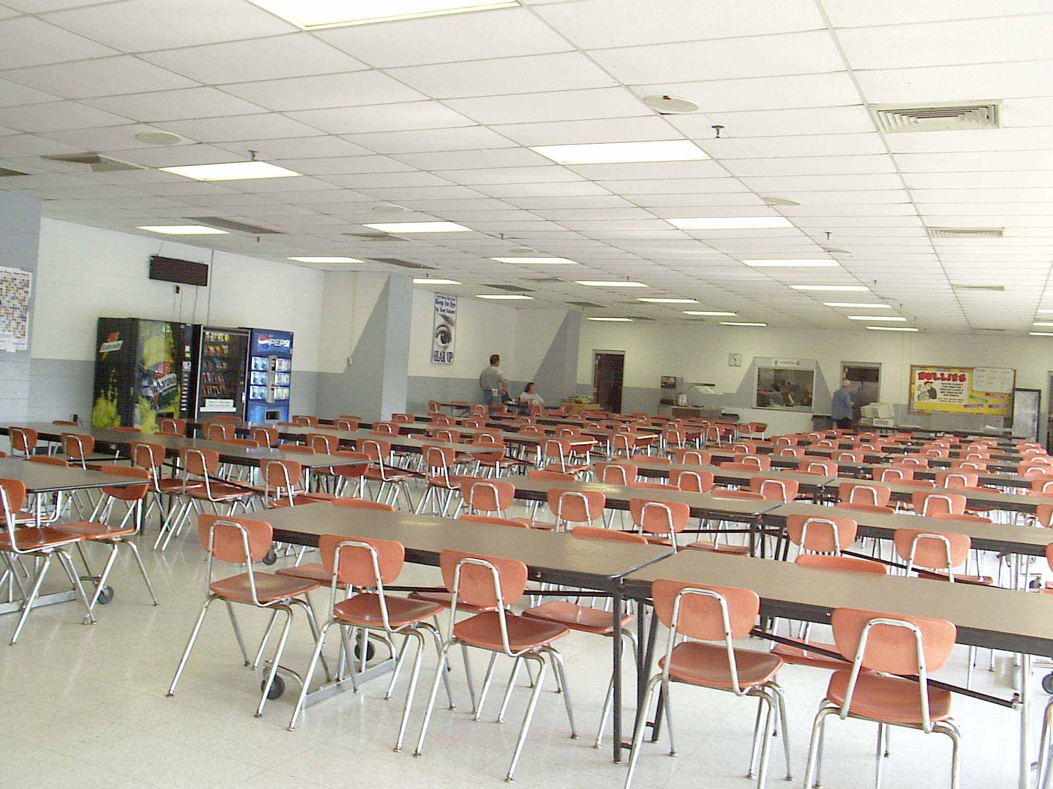HS cafeteria interior
