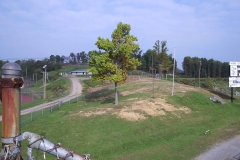 hillside above football field