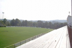 home side seats and pressbox